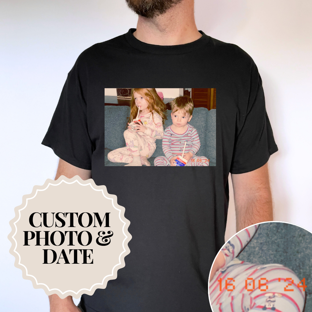 Adult Custom Retro Photo T-Shirt