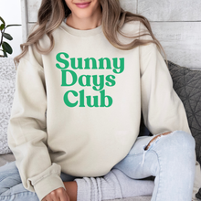 Load image into Gallery viewer, Adult Tan &quot;Sunny Days Club&quot; Crewneck
